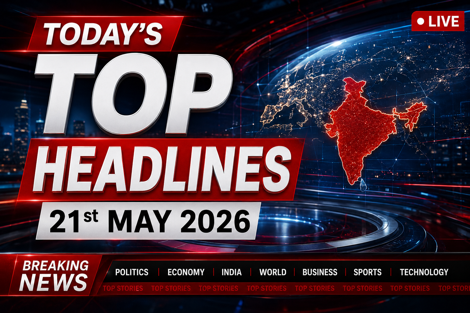Today’s Top Headlines 21st  may 2026